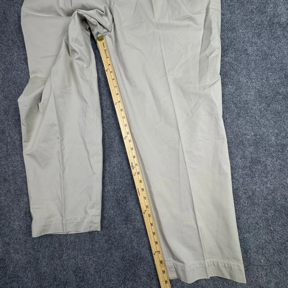 Polo Ralph Lauren Andrew Pant Mens 46x30 Khaki Tan Pleated Classic Chino NWT